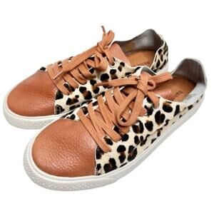 Band of Gypsies‎ Size 6 Cognac Leather & Cowhair Sneaker Casual